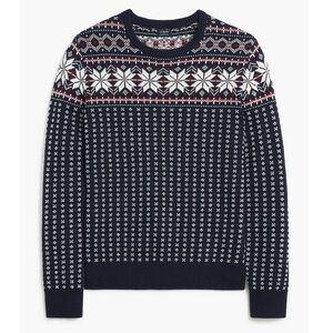 NWT Men’s J. Crew 100% Cotton Fair Isle Sweater - M